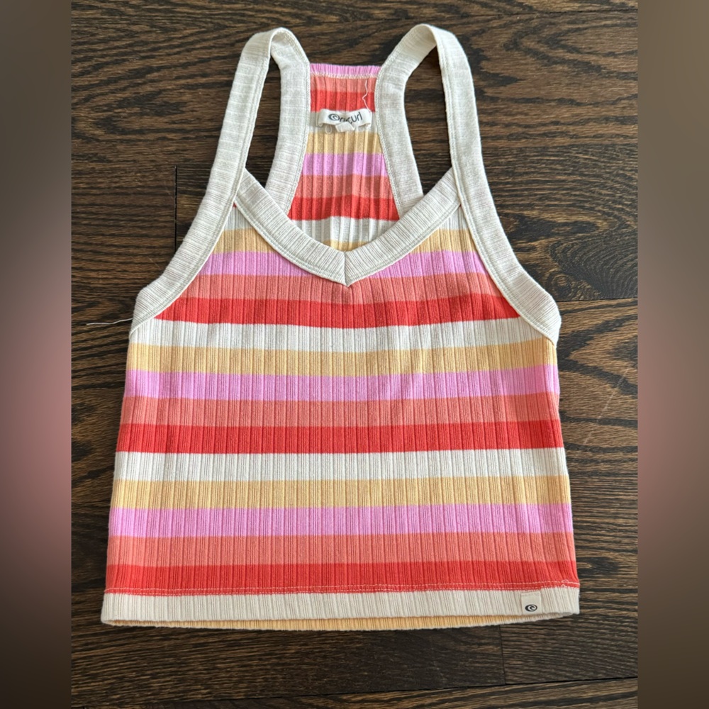 Size XS RipCurl cropped ribbed tank top